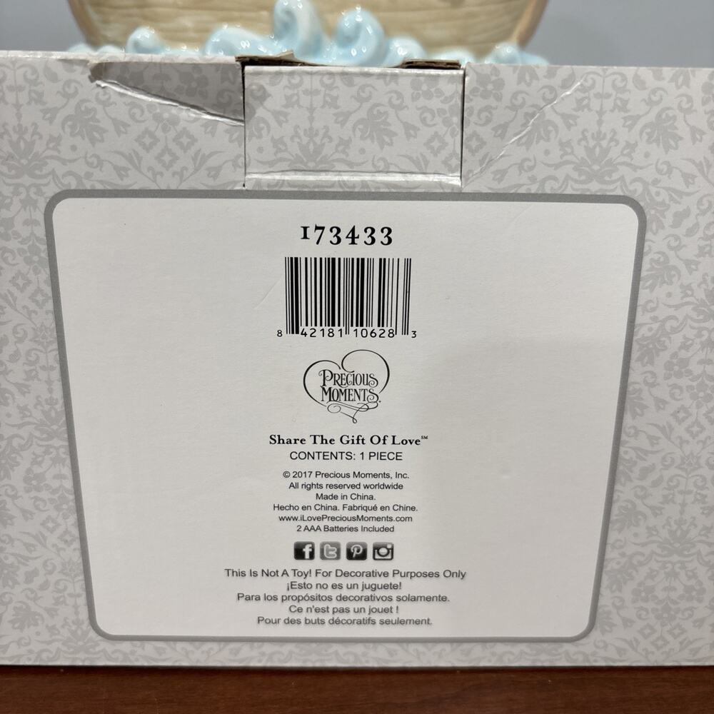 2017 Precious Moments Noah's Ark LED Ceramic Nighlight Bible Religious Gift NEW - Picture 7 of 9